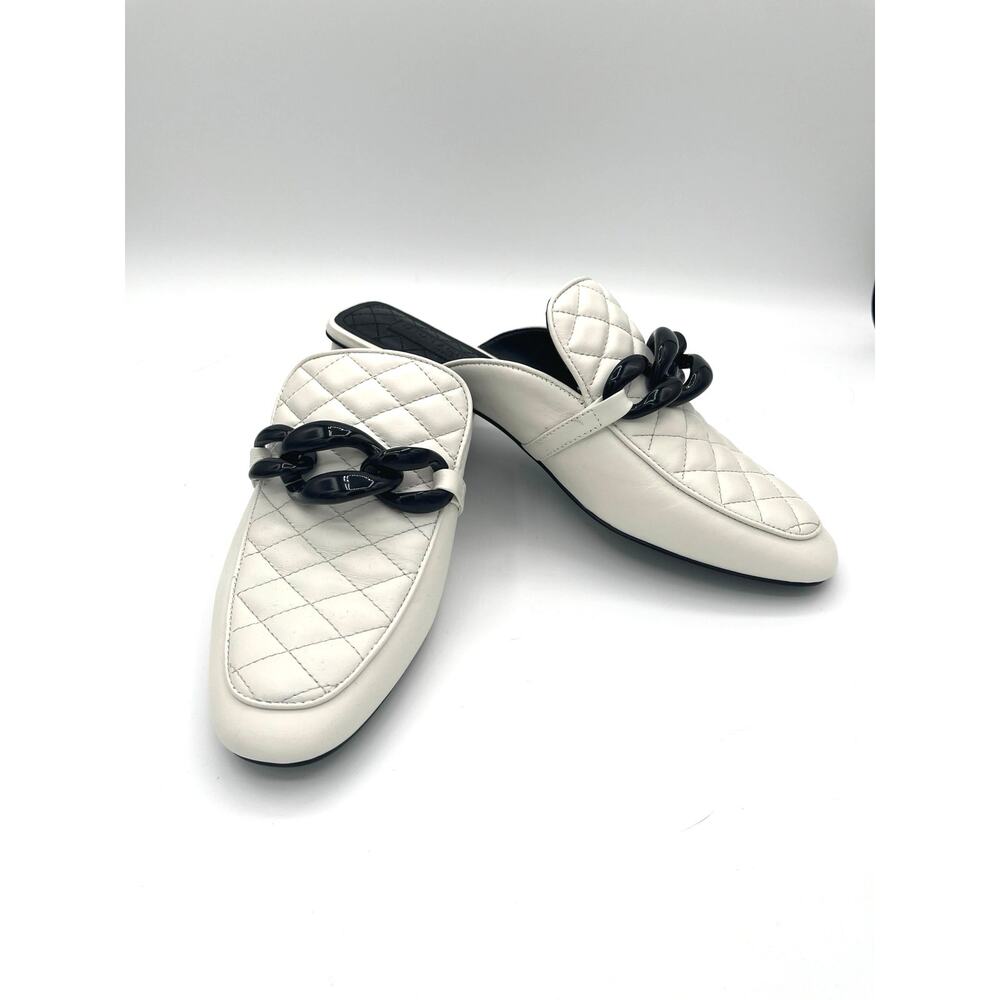Karl Lagerfeld Paris Adeline Quilted Leather Mule 8.5